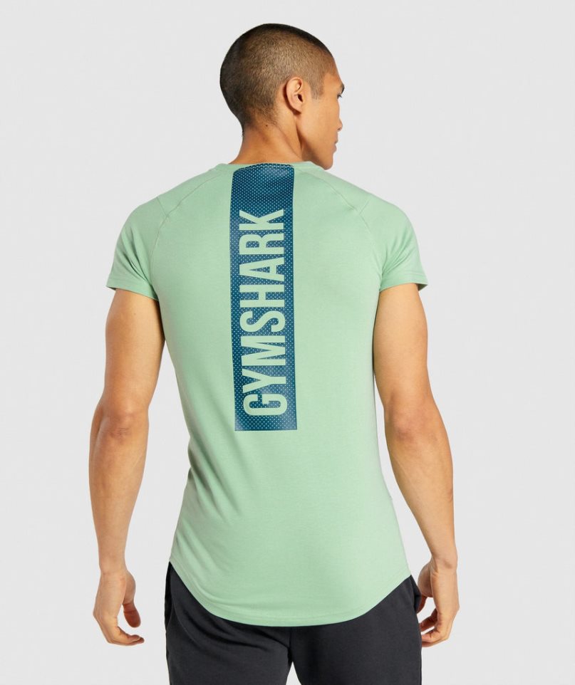 Men's Gymshark Bold T-Shirts Green | NZ 5YZERO